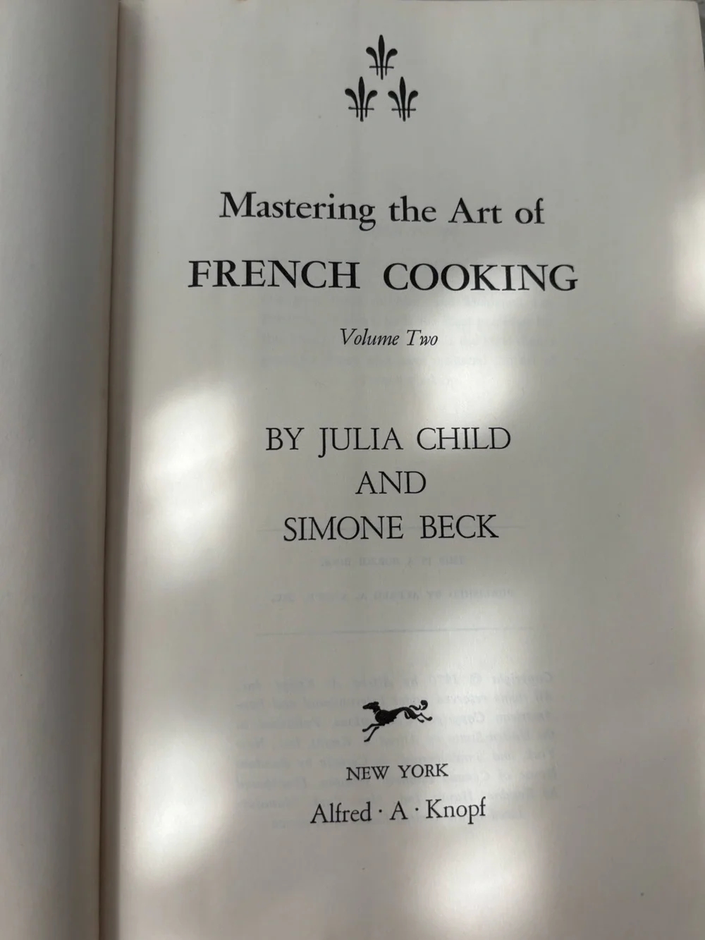 Julia Child & Simone Beck Mastering the Art of French Cooking Vol 2, 1970, Book